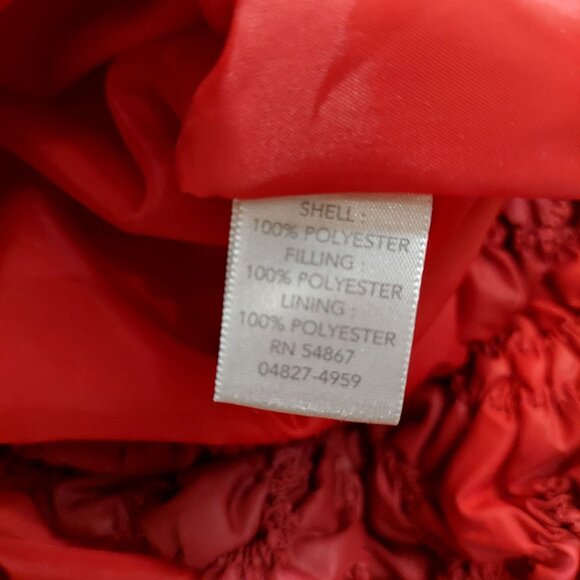 Christopher & Banks Womens L Vest Red Maroon ruched textured Colorful Bold warm - Picture 14 of 14